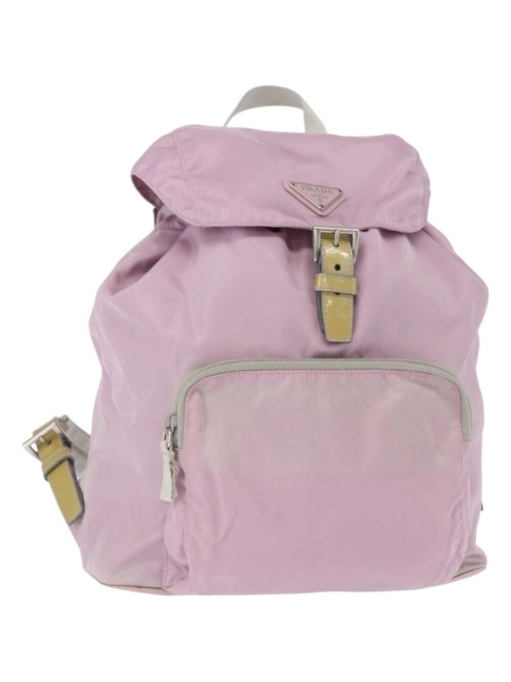 PRADA Backpack Nylon Pink Silver